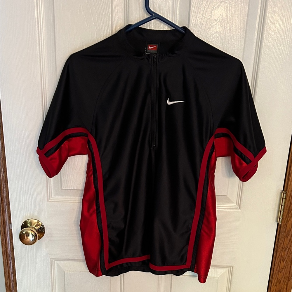 Nike Black and Red Performance Top